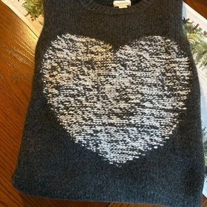 Sundance Gray Heart Sweater